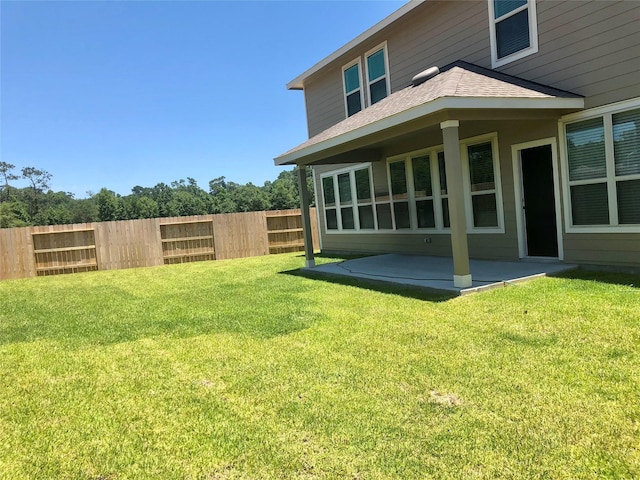 18802 Verdura Dr, New Caney, TX 77357 - view of yard with a patio area