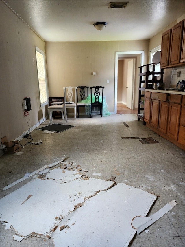 4802 Hain St, Houston, TX 77009 - kitchen with brown cabinets
