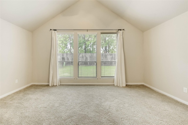 634 Oak Ridge Grove Cir, Spring, TX 77386 - additional living space with vaulted ceiling, carpet floors, and healthy amount of natural light