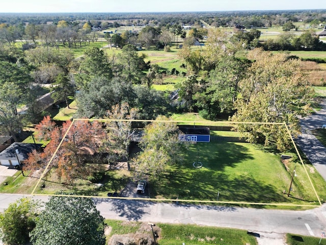 1303 Mac Dr, Sweeny, TX 77480 - aerial view of property and surrounding area with property boundaries highlighted