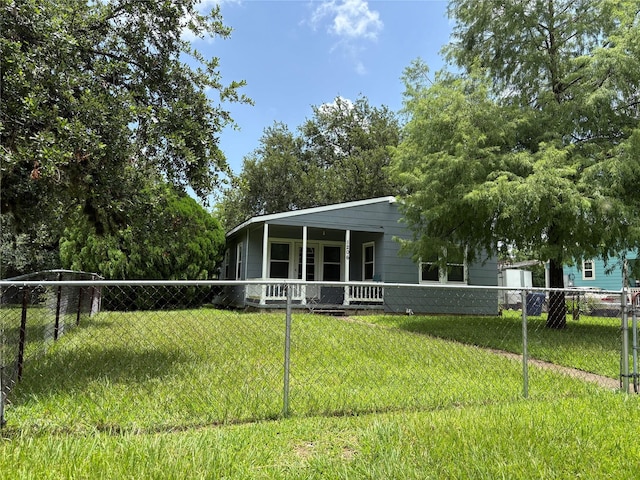1206 11th St N, Texas City, TX 77590 - rear view of house featuring covered porch