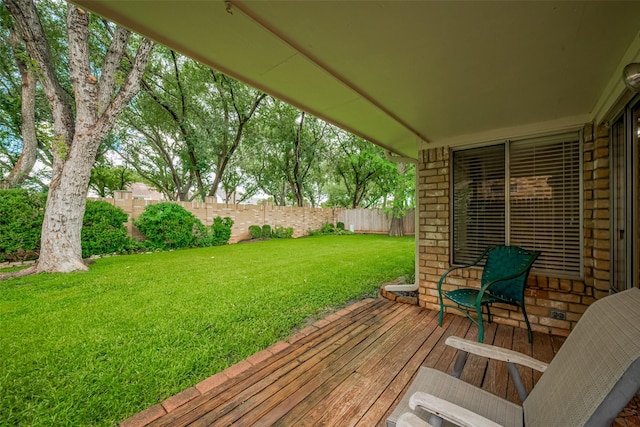 3031 The Highlands Dr, Sugar Land, TX 77478 - wooden deck with a fenced backyard