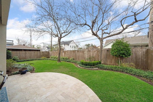 1746 Du Barry Ln, Houston, TX 77018 - fenced backyard with a patio area