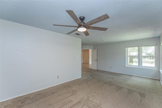25418 Sugar Valley Ln, Spring, TX 77373 - carpeted spare room with a ceiling fan and a textured ceiling
