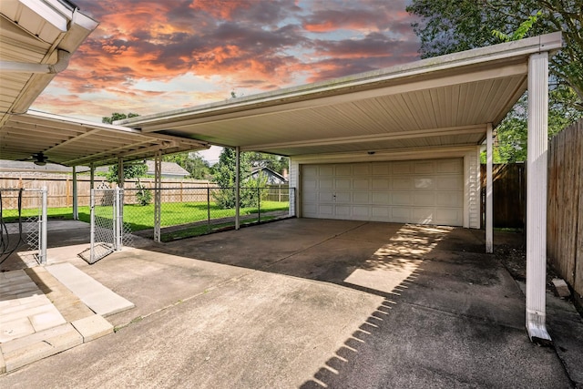 8503 Leader St, Houston, TX 77036 - view of garage at dusk