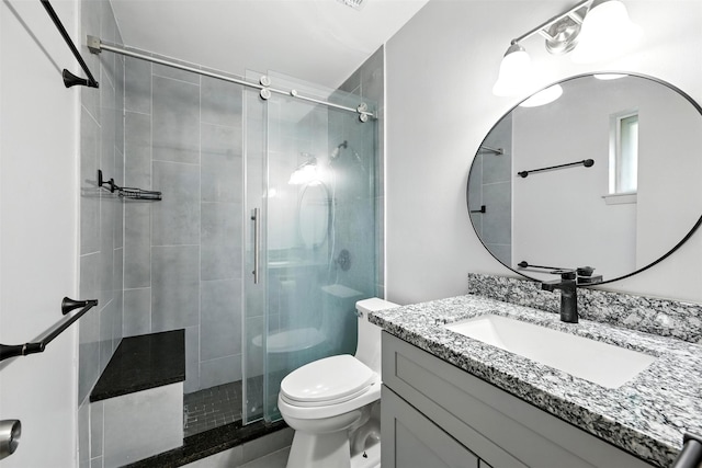 8503 Leader St, Houston, TX 77036 - bathroom featuring vanity and a stall shower