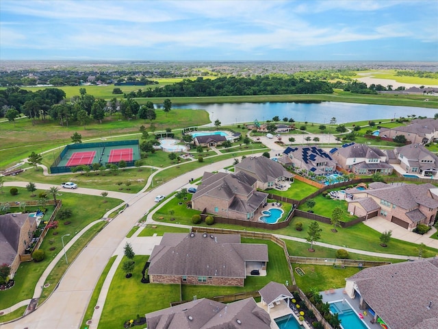 1502 Trails Of Katy Ln, Katy, TX 77494 - aerial view of residential area with a large body of water