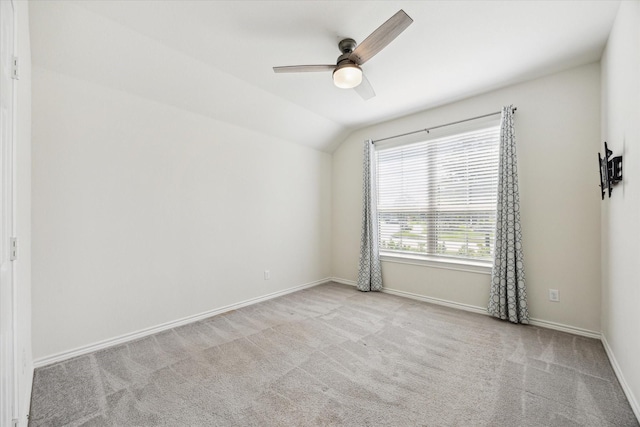 1502 Trails Of Katy Ln, Katy, TX 77494 - carpeted empty room with a ceiling fan and vaulted ceiling