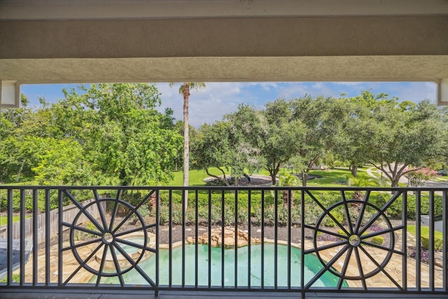 5215 Eagle Pointe Ct, Sugar Land, TX 77479 - balcony featuring view of pool