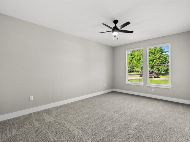 2235 Minnesota St, Houston, TX 77034 - carpeted spare room featuring baseboards and ceiling fan