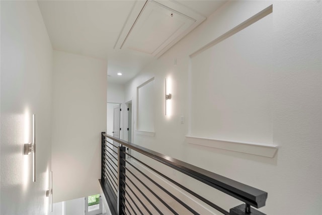 4433 Phlox St, Houston, TX 77051 - hall with attic access and recessed lighting
