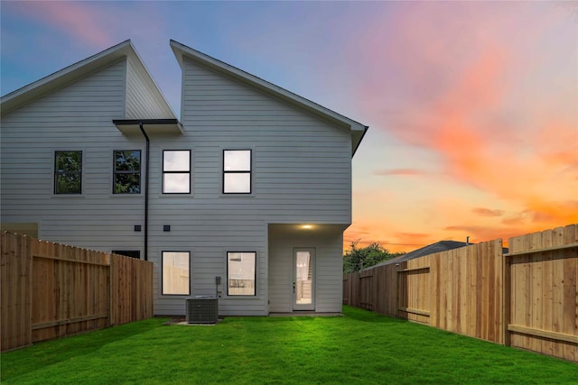 4433 Phlox St, Houston, TX 77051 - back of house at dusk with a fenced backyard
