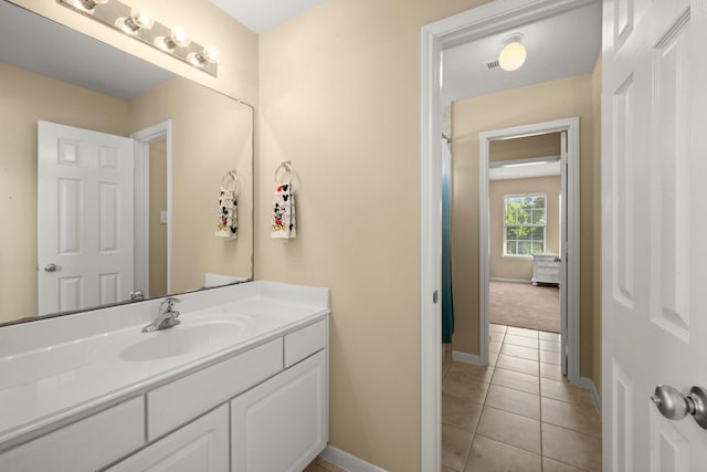 18718 Glenn Haven Estates Dr, Spring, TX 77379 - full bathroom featuring vanity and tile patterned floors