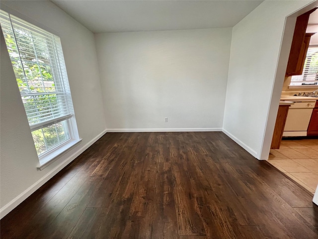 10447 Winding Trail Rd, La Porte, TX 77571 - unfurnished room with wood finished floors and baseboards