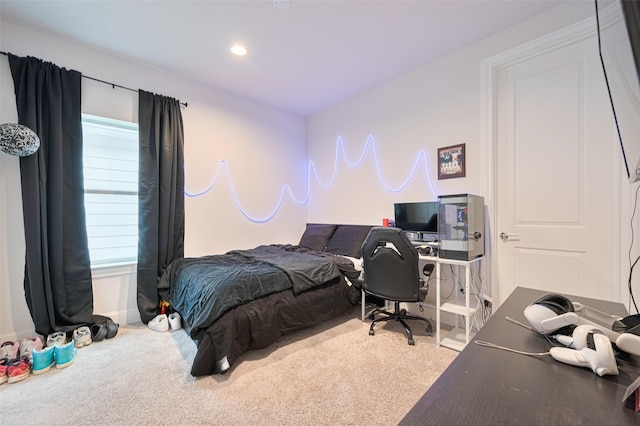 5308 S Capitol St, Houston, TX 77023 - carpeted bedroom featuring recessed lighting