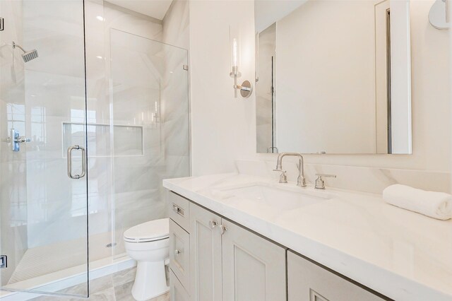 6911 Hartland Ave, Houston, TX 77055 - bathroom with a shower stall and vanity