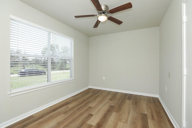 1440 Shepherd St, Hempstead, TX 77445 - empty room featuring wood finished floors and ceiling fan