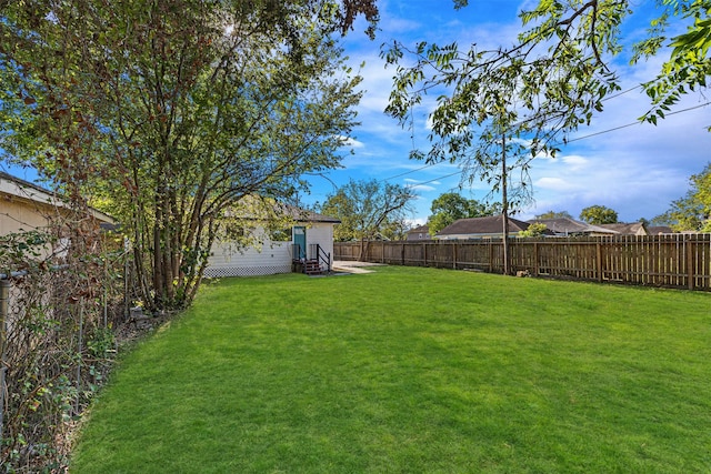 2346 Delafield St, Houston, TX 77023 - fenced backyard featuring entry steps