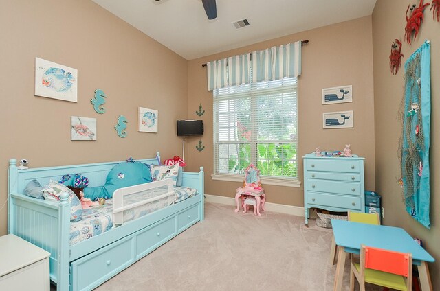 33215 Worthing Ln, Fulshear, TX 77441 - carpeted bedroom featuring baseboards and a ceiling fan