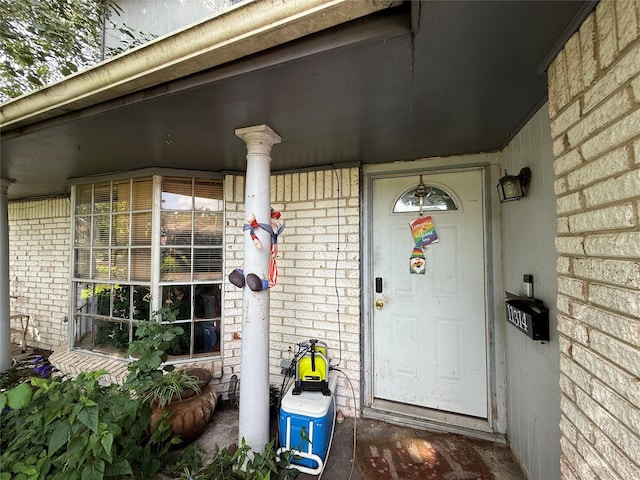 11314 Sageland Dr, Houston, TX 77089 - property entrance with brick siding and covered porch