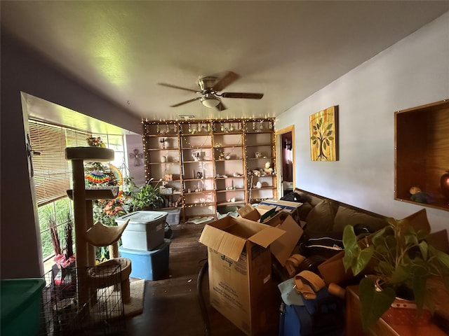 11314 Sageland Dr, Houston, TX 77089 - living room featuring ceiling fan
