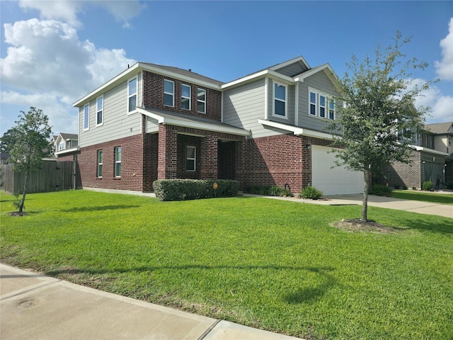 4122 Mossy Bank Ln, Houston, TX 77068 - view of front of home with brick siding, driveway, and an attached garage