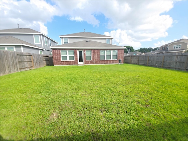 4122 Mossy Bank Ln, Houston, TX 77068 - back of house with brick siding and a fenced backyard