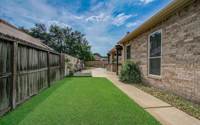 16506 Dawson Mill Ct, Houston, TX 77095 - fenced backyard with a patio
