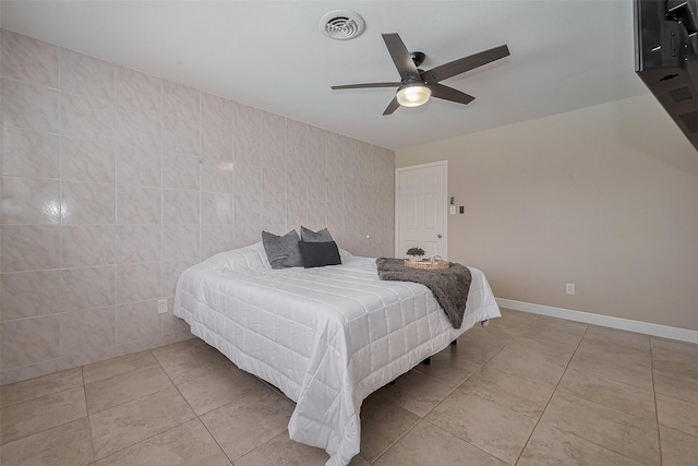 7230 Redding Rd, Houston, TX 77036 - bedroom featuring tile patterned floors and a ceiling fan