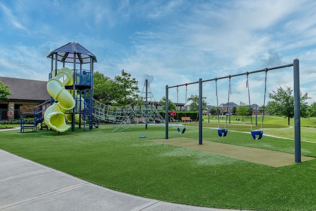14926 Violet Willow Ct, Cypress, TX 77429 - community jungle gym featuring a lawn