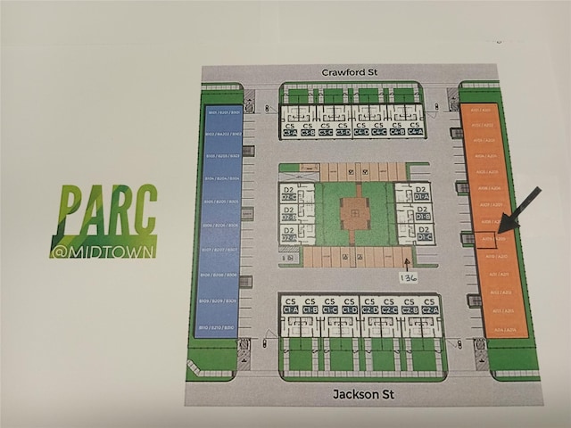 2401 Crawford St Unit A109, Houston, TX 77004 - view of floor plan / room layout