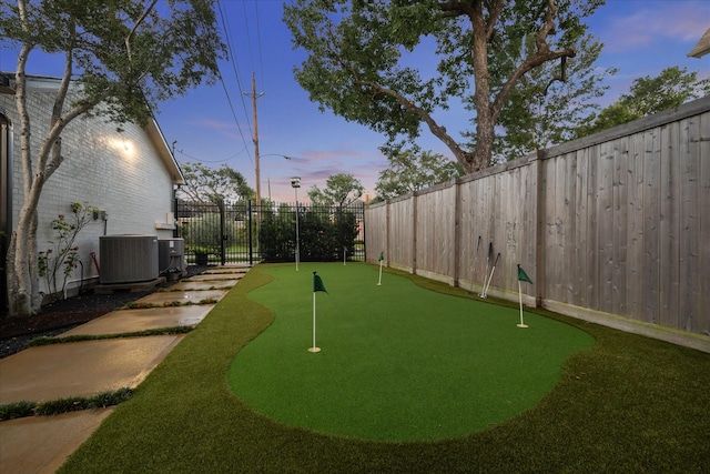 5001 Wedgewood Dr, Bellaire, TX 77401 - view of community with a putting area and a fenced backyard