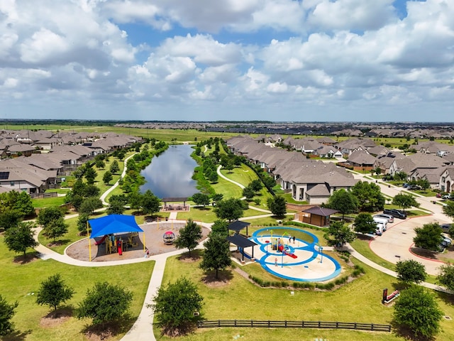 23007 Birchwood Valley Ln, Katy, TX 77493 - aerial view of residential area featuring a nearby body of water