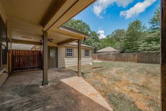 5711 Arenas Timbers Dr, Humble, TX 77346 - fenced backyard featuring a patio