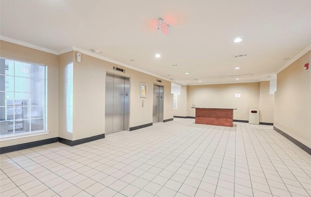 7575 Kirby Dr Unit 1203, Houston, TX 77030 - common area featuring recessed lighting and ornamental molding