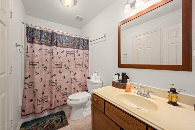 164 Sea Gull Dr, Livingston, TX 77351 - bathroom with vanity and tile patterned flooring