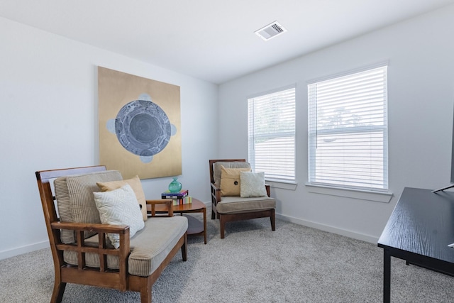 14205 Wonder Lake Ln, Conroe, TX 77384 - sitting room featuring carpet floors and baseboards