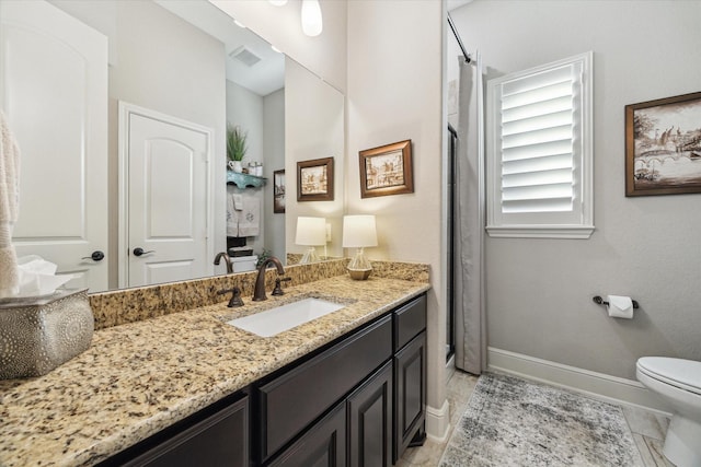 13627 Saddlebred Springs Ln, Cypress, TX 77429 - bathroom with vanity and a shower with shower curtain