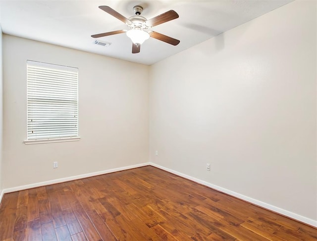 23931 Clover Trl, Katy, TX 77494 - empty room featuring a ceiling fan and hardwood / wood-style flooring