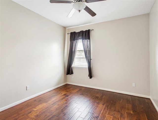 23931 Clover Trl, Katy, TX 77494 - unfurnished room with ceiling fan and wood finished floors