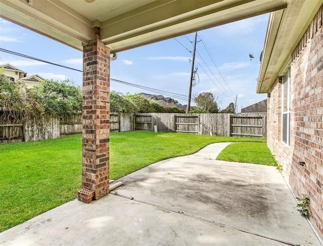 23931 Clover Trl, Katy, TX 77494 - fenced backyard with a patio area