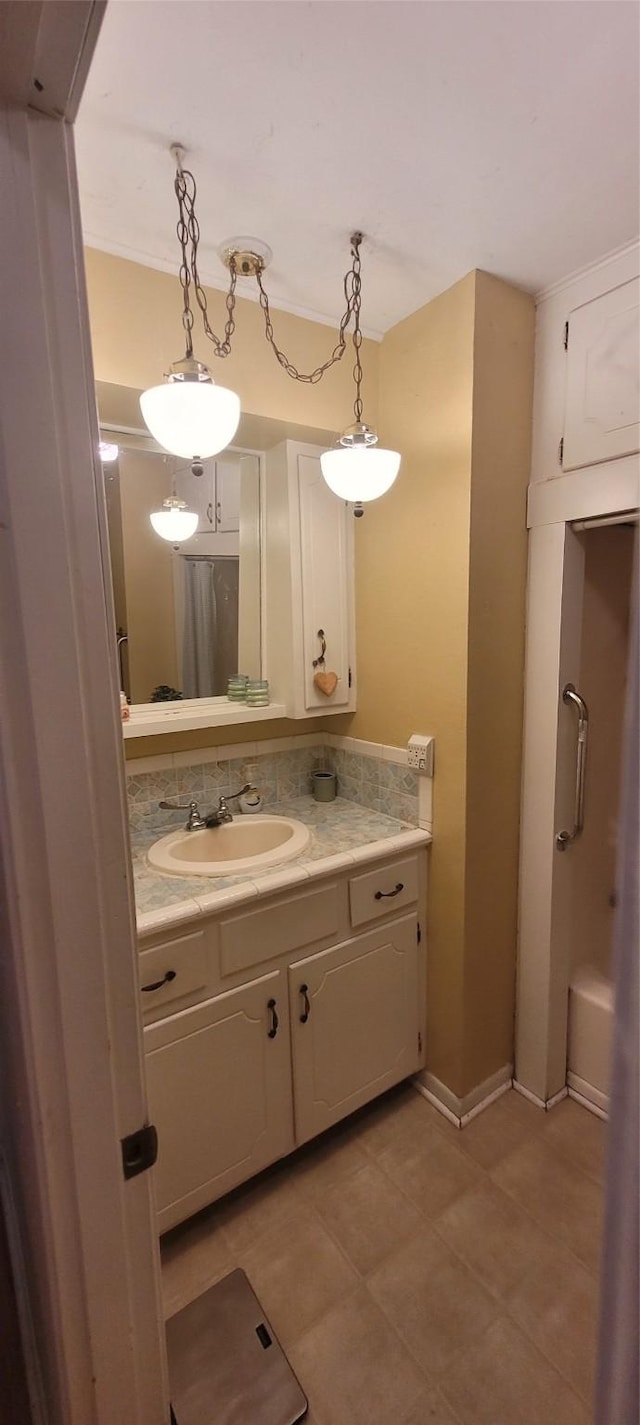 20 Connor Ln, Huntsville, TX 77320 - bathroom featuring vanity and tile patterned floors