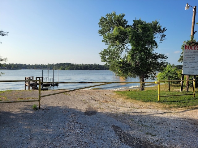 20 Connor Ln, Huntsville, TX 77320 - dock featuring a water view