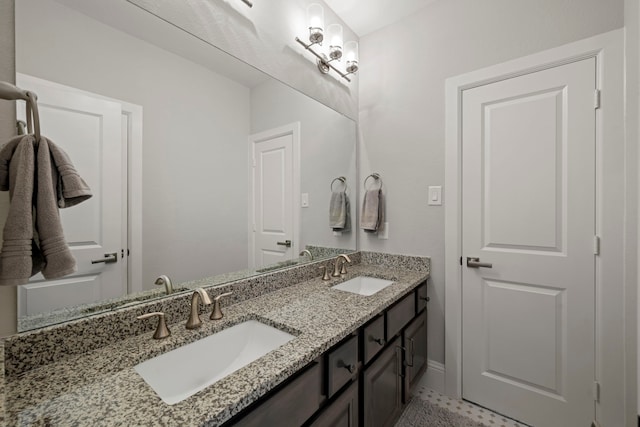 43 W Sawyer Ridge Dr, Spring, TX 77389 - bathroom featuring double vanity