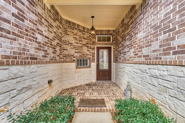 3816 Mystic Cir, Montgomery, TX 77356 - doorway to property with brick siding