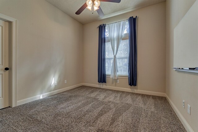 3816 Mystic Cir, Montgomery, TX 77356 - carpeted spare room featuring a ceiling fan and lofted ceiling