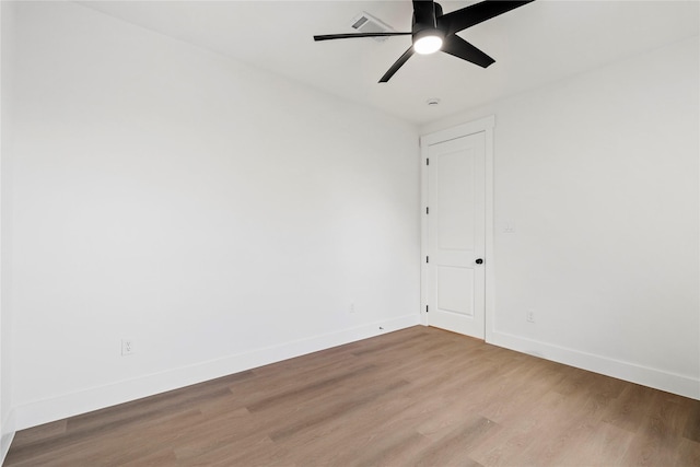 412 E 34th St, Houston, TX 77018 - spare room with wood finished floors and ceiling fan
