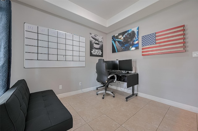 4227 Lodge Ranch Ct, Fulshear, TX 77441 - tiled office space featuring baseboards