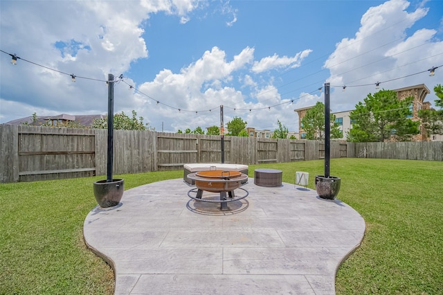 4227 Lodge Ranch Ct, Fulshear, TX 77441 - fenced backyard with a patio area