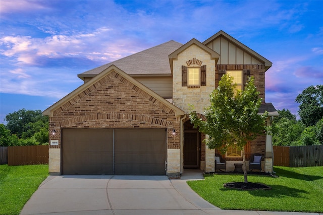 15915 Mountain Willow Way, Cypress, TX 77429 - french country inspired facade with concrete driveway, stone siding, and brick siding